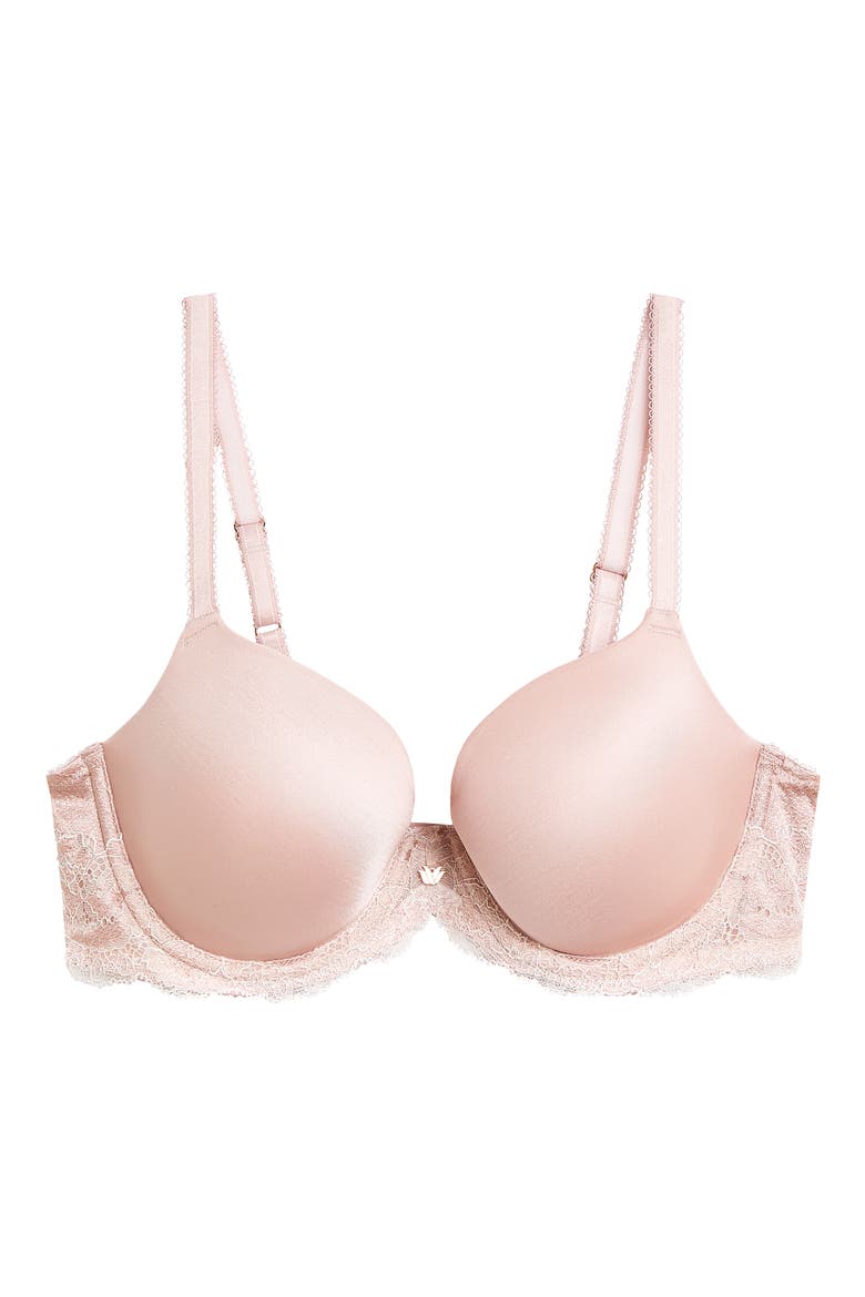 Modern Affair Underwire T-Shirt Bra, Alternate, color, ROSE DUST/ ANGEL WING