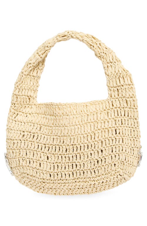 Urban Expressions Handbags Rhinestone Straw Shoulder Bag