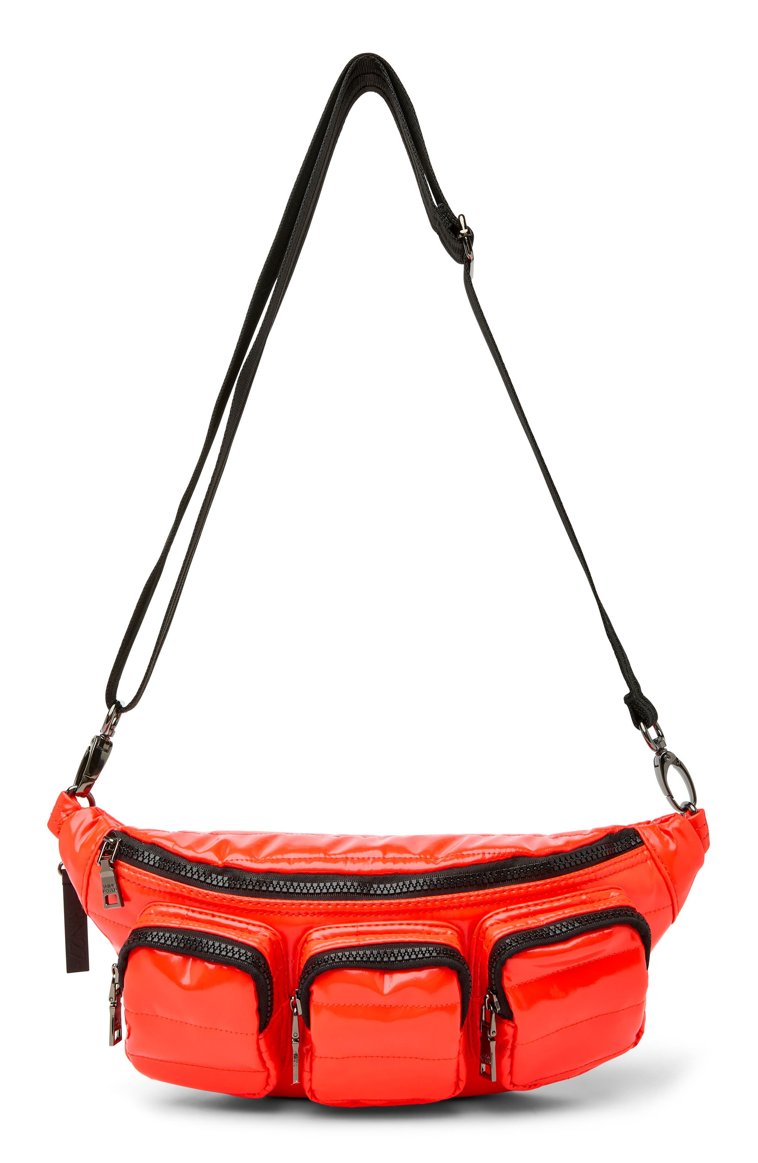 THINK ROYLN Triple Threat Sling Bag, Main, color, Poppy Patent