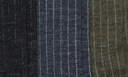 Nordstrom Assorted 3-pack Ribbed Merino Wool Blend Dress Socks In Multi