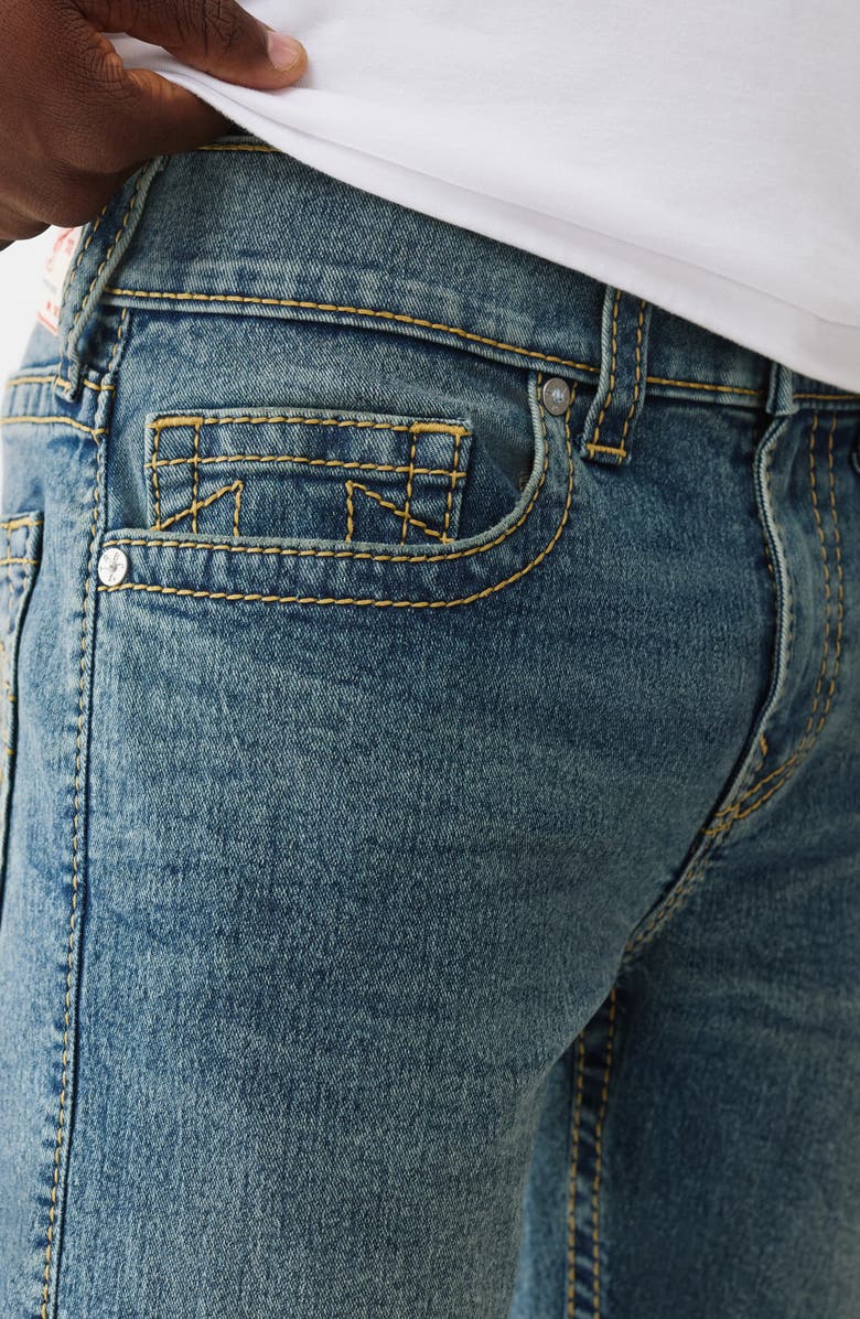 True Religion Ricky Big T Straight Leg Jeans, Alternate, color, Medium Fog Wash