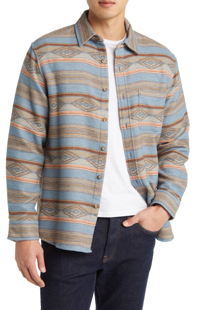 Pendleton Marshall Cotton Chamois Button-Up Shirt, Main, color,