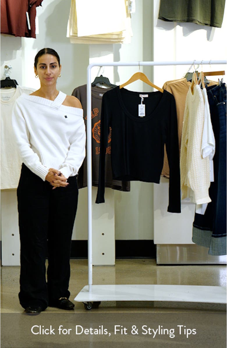 Lexi Sun-In Long Sleeve Rib T-Shirt, sales video thumbnail