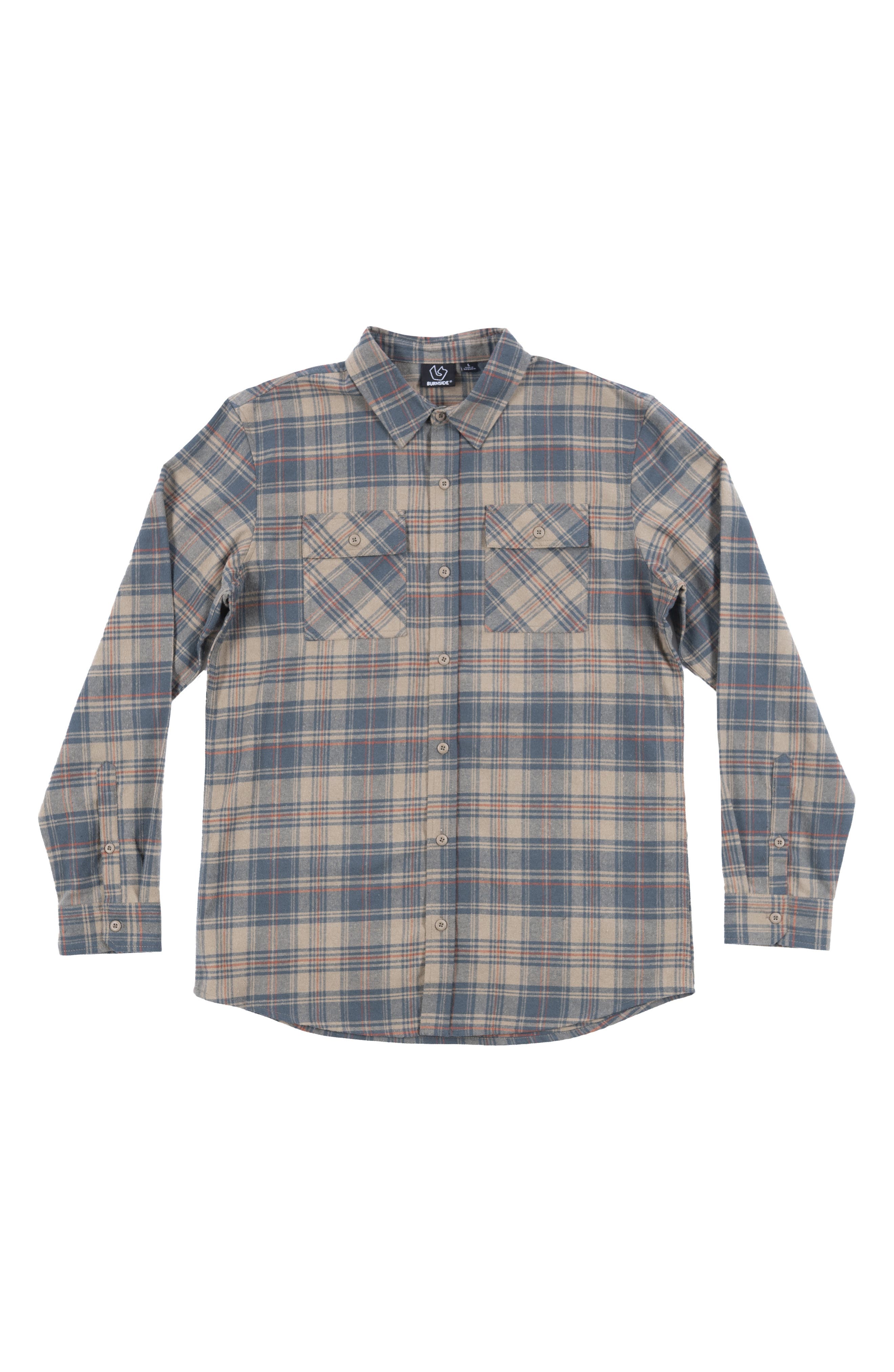 Plaid Flannel Button-Up Shirt
