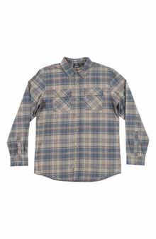 Plaid Flannel Button-Up Shirt