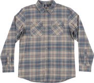 BURNSIDE Plaid Flannel Button-Up Shirt
