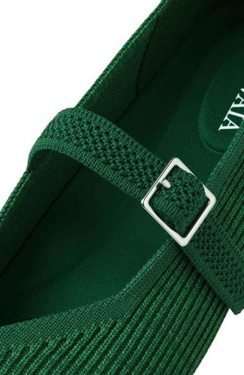 Vivaia Margot Mary-jane Square-toe Ballet Flats In Green
