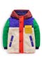 Kids' Colorblock Mixed Media Hooded Jacket