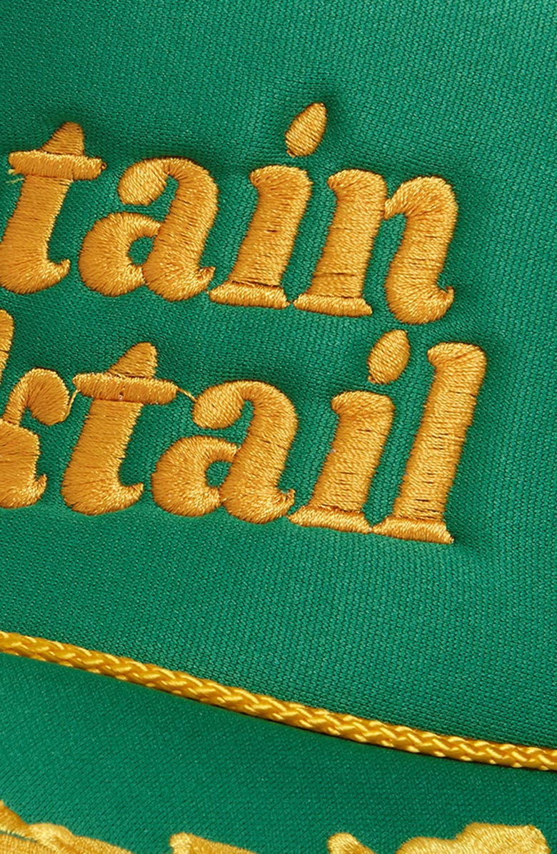 Local Beach Captain Cocktail Trucker Hat, Alternate, color, Captain Kelly/ Gold