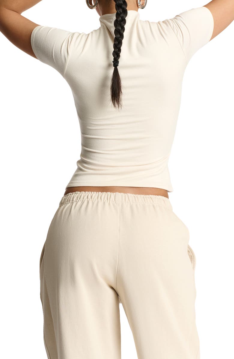 Naked Wardrobe Mock Neck Top, Alternate, color, 