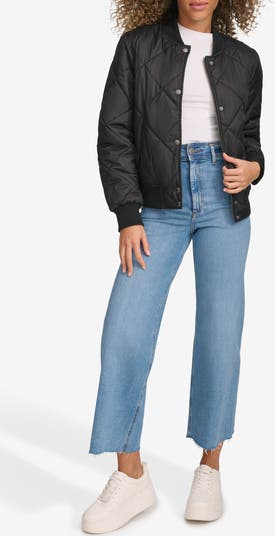 Quilted Bomber Jacket