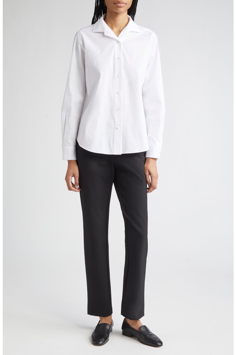 Notch Collar Blouse, Alternate, color, WHITE