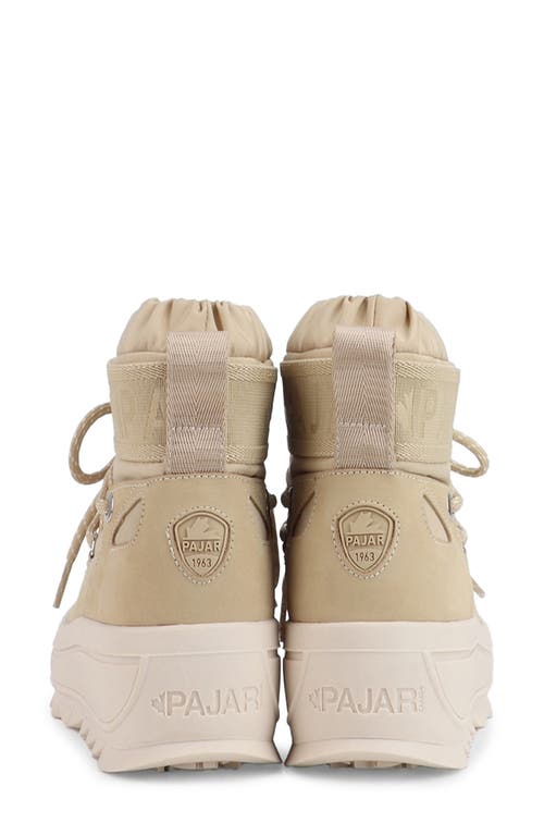 Pajar Galaxy Mini Waterproof Platform Ankle Bootie In Sand
