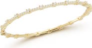 CHLOE AND MADISON 14K Gold Plate Cubic Zirconia Bangle Bracelet