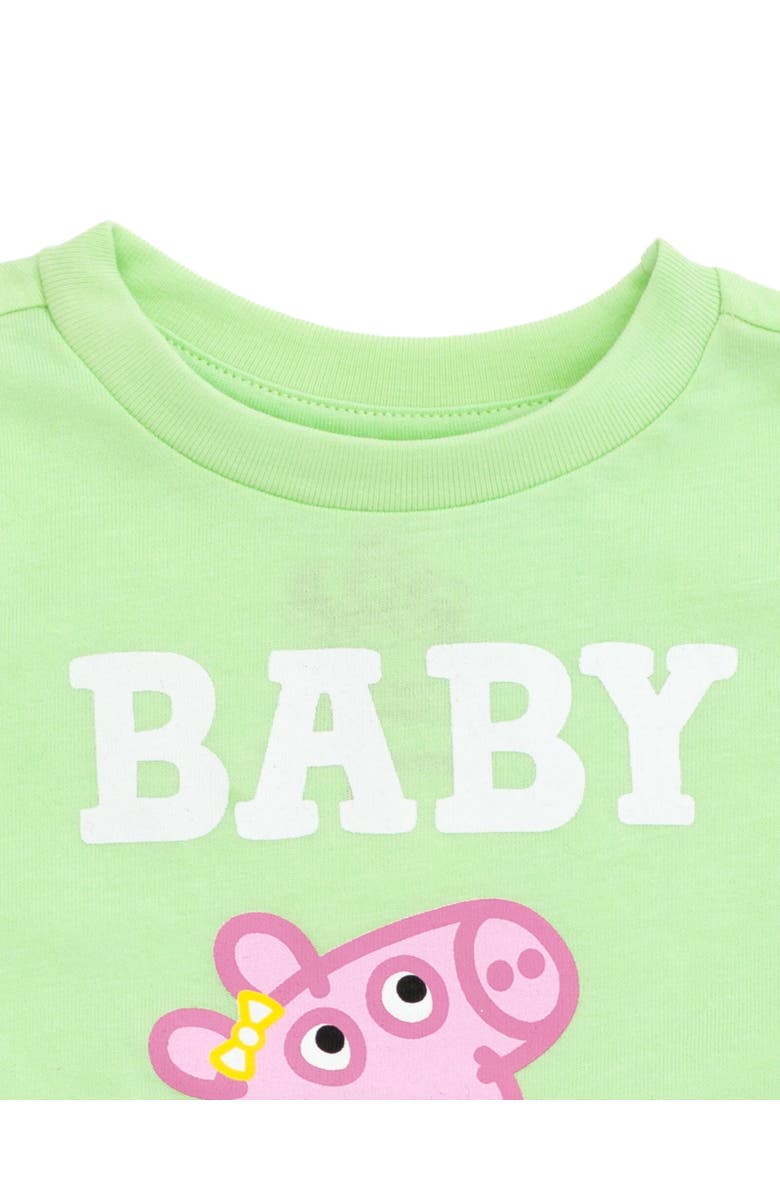 Peppa Pig Short Sleeve T-Shirt, Alternate, color, Mint Baby Pig