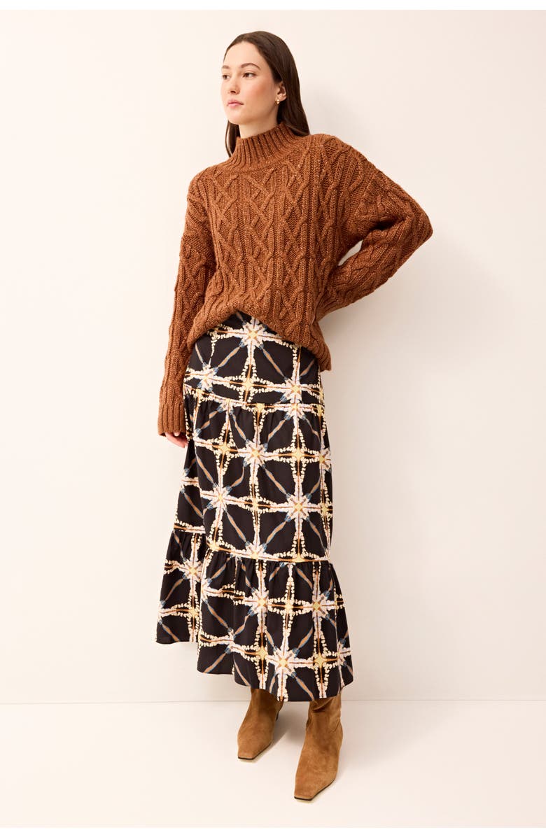 Marie Oliver Hines Skirt, Alternate, color, Polaris