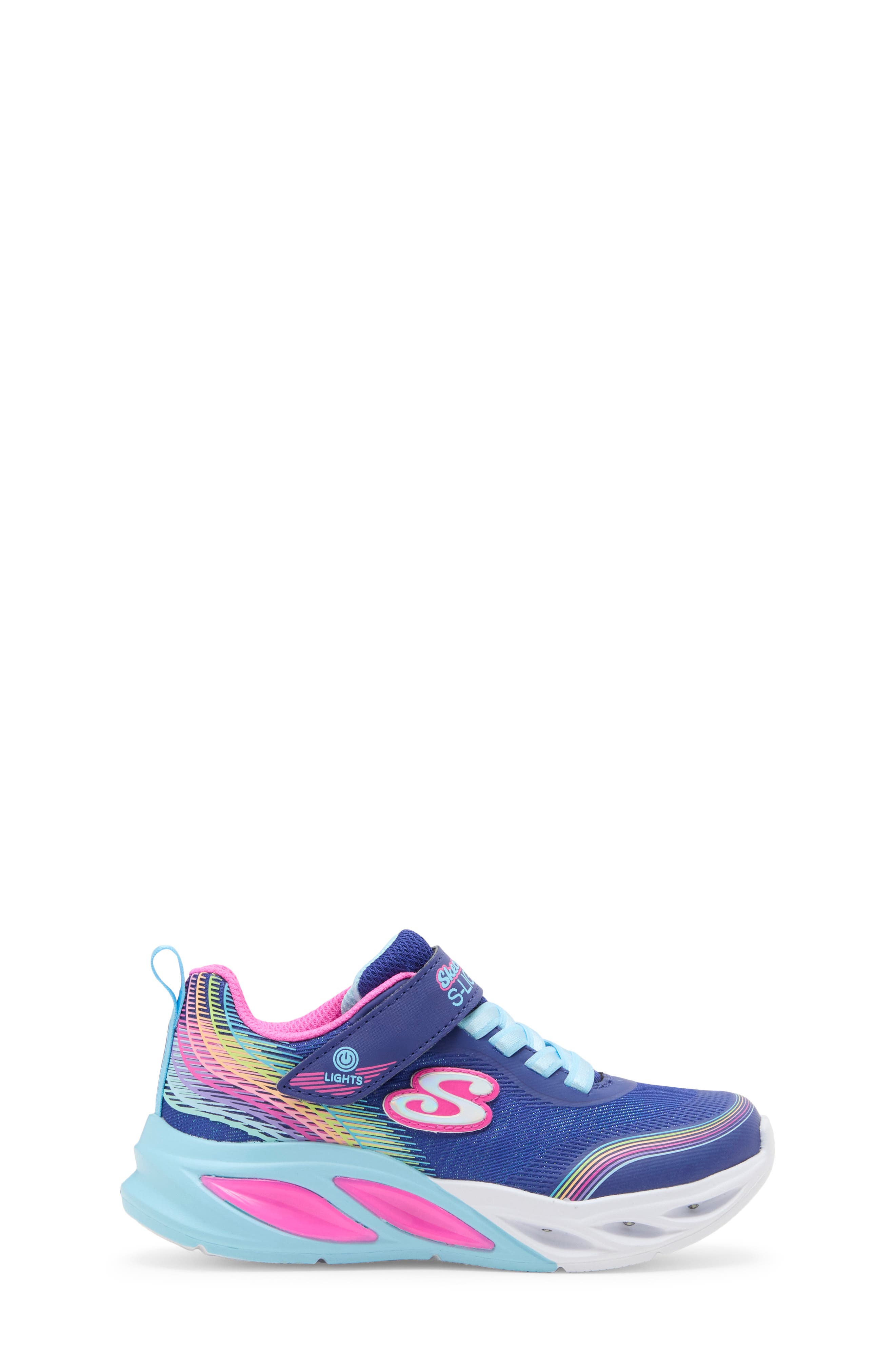 Kids' Cosmic Glow Rainbow Beam Sneaker, Alternate, color, NVMT