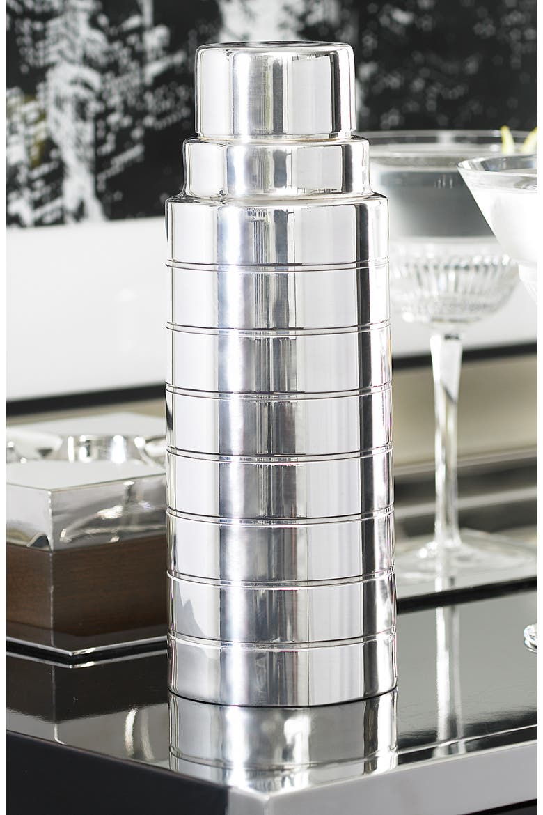 Montgomery Cocktail Shaker, Alternate, color, SILVER