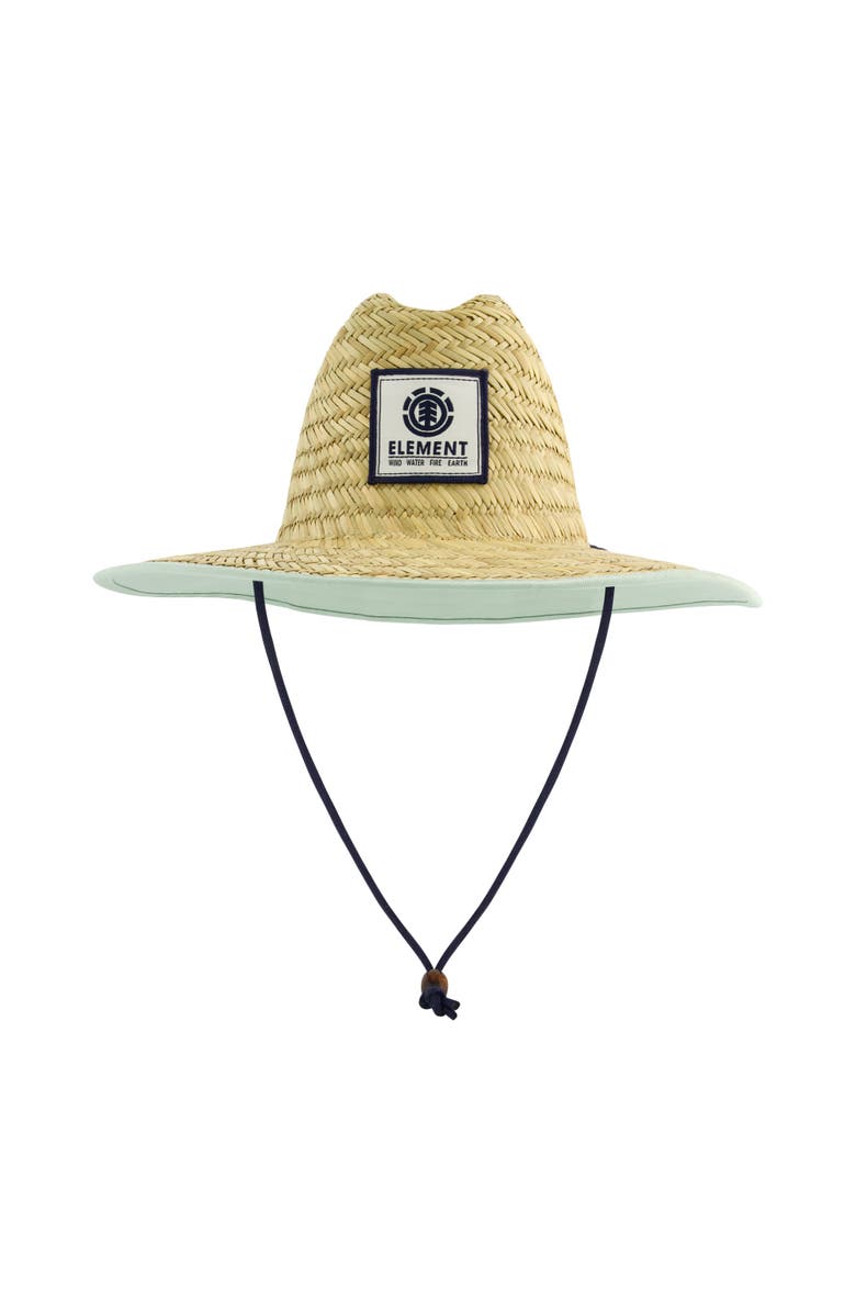Element Woven Seagrass Lifeguard Hat with Solid Under Brim & Chin Cord, Main, color, Blue