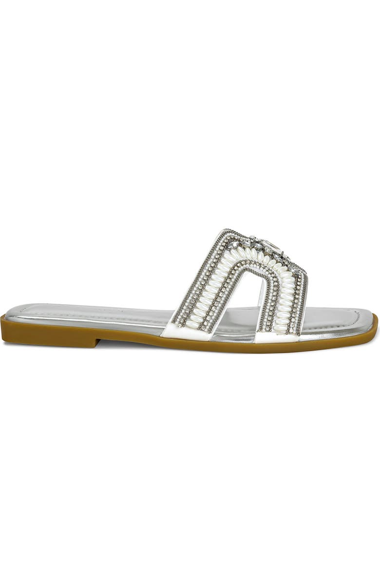 AZALEA WANG Madiha Embellished Slide Sandal, Alternate, color,