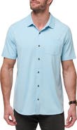 TravisMathew Sands of Time Short Sleeve Stretch Button-Up Shirt