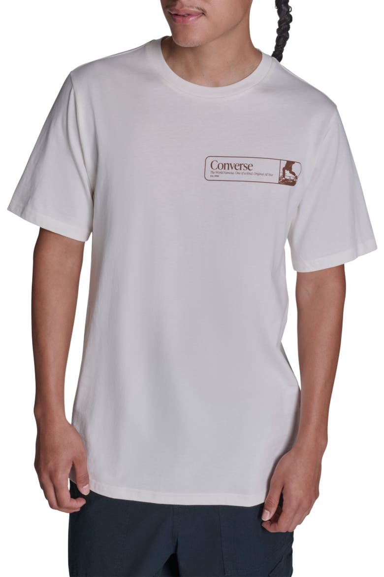 Retro Walk Tee, Main, color, CONVERSE EGRET
