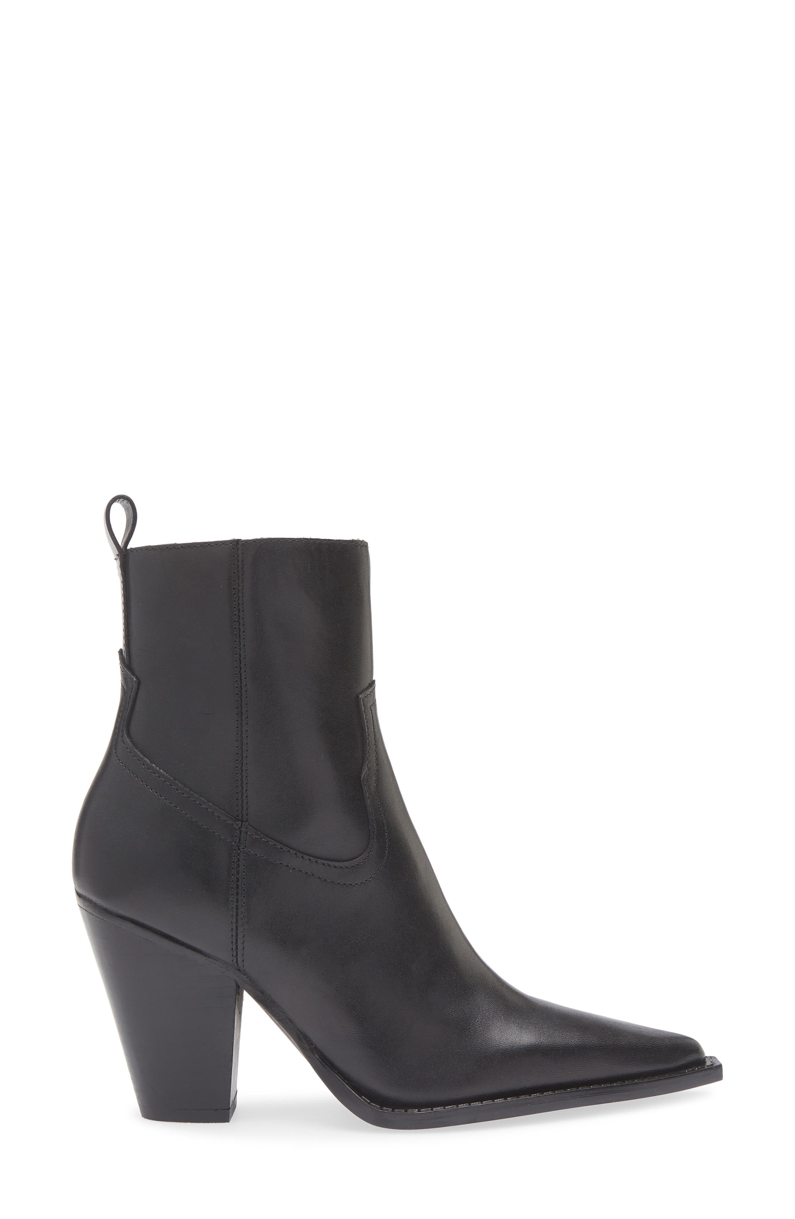 MANGO Pointed Toe Bootie, Alternate, color, Black