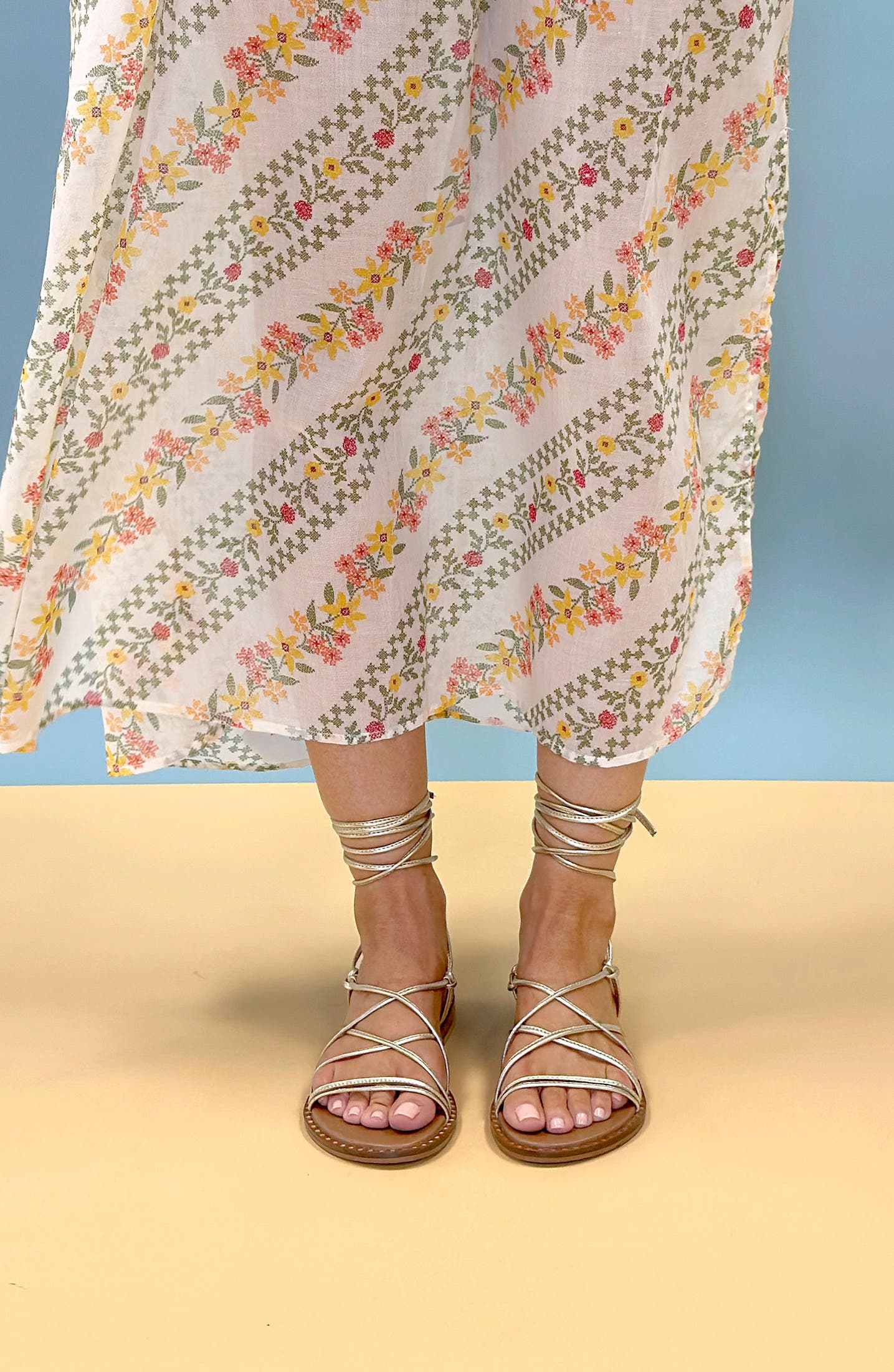 Seychelles Lighthouse Ankle Wrap Sandal, Alternate, color, Gold