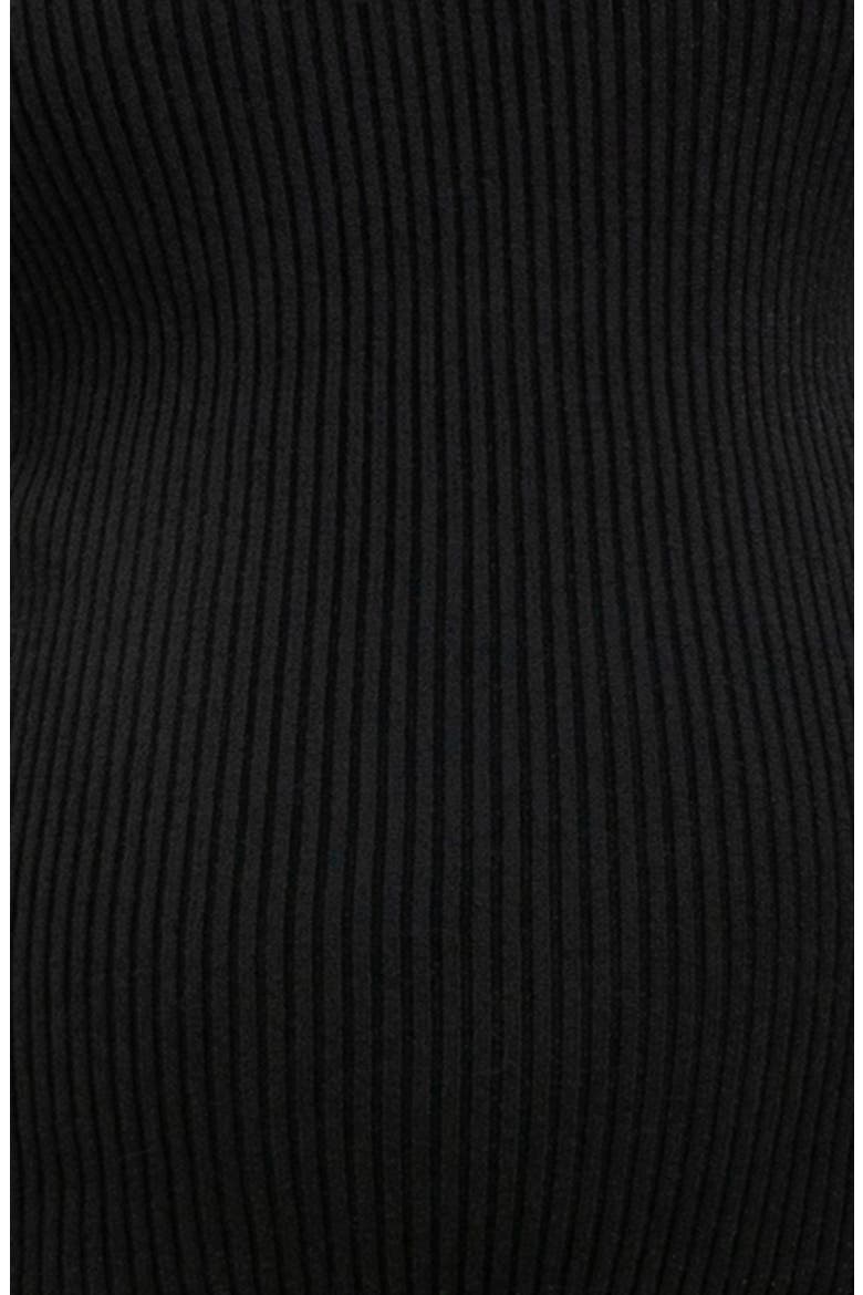 Aurora Turtleneck Rib Maternity Sweater, Alternate, color, BLACK