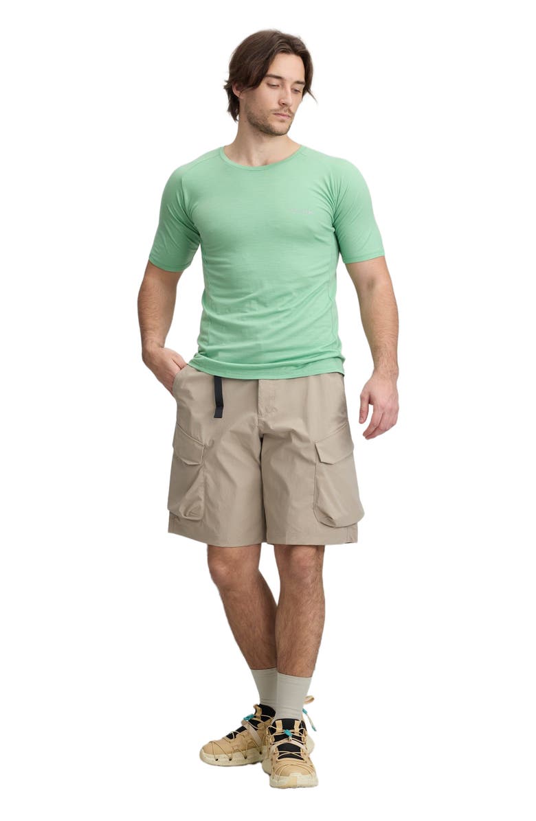 COZY ZERO Men's 100% Merino Reglan Tee, Alternate, color, Apple Green