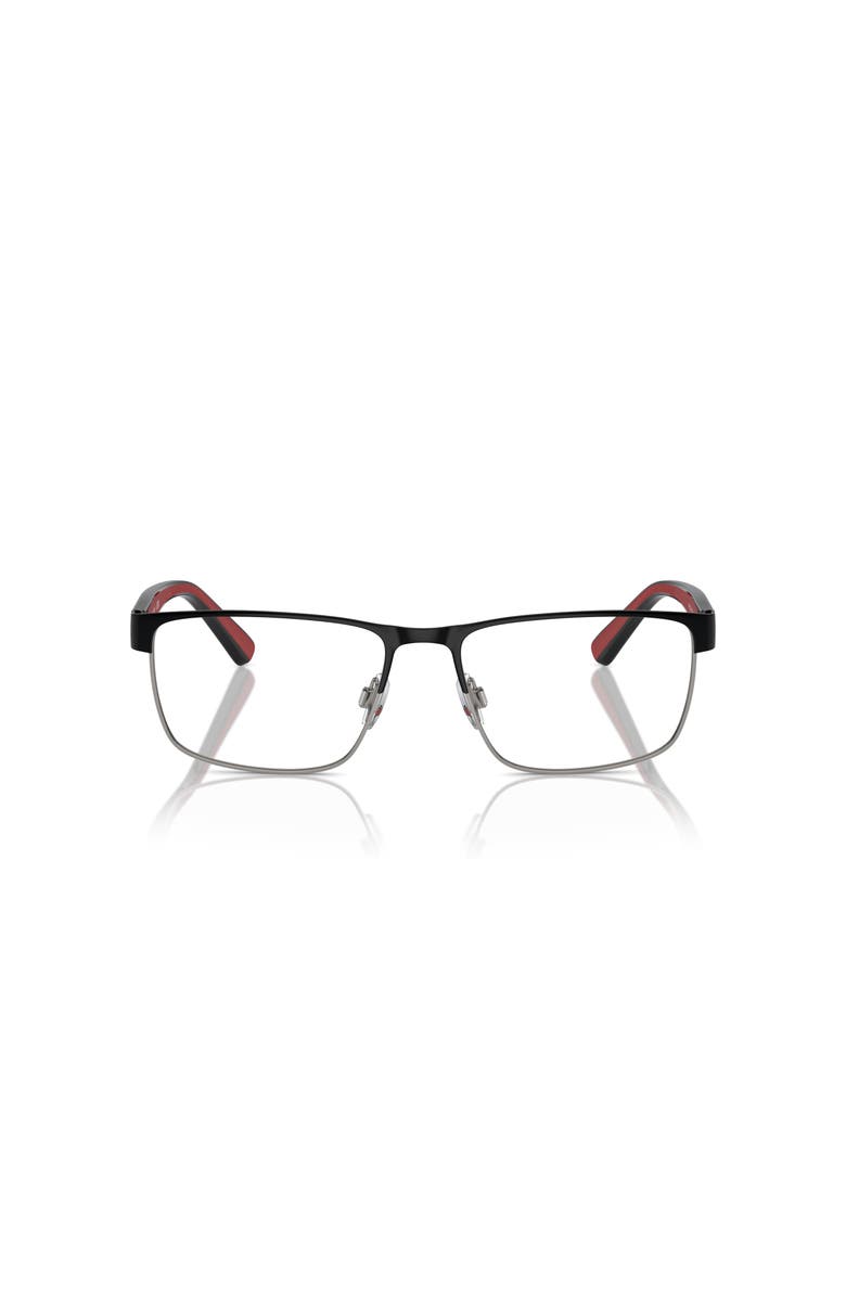 Polo Ralph Lauren 54mm Rectangle optical glasses, Alternate, color, Black