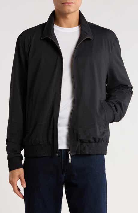 Seersucker Bomber Jacket