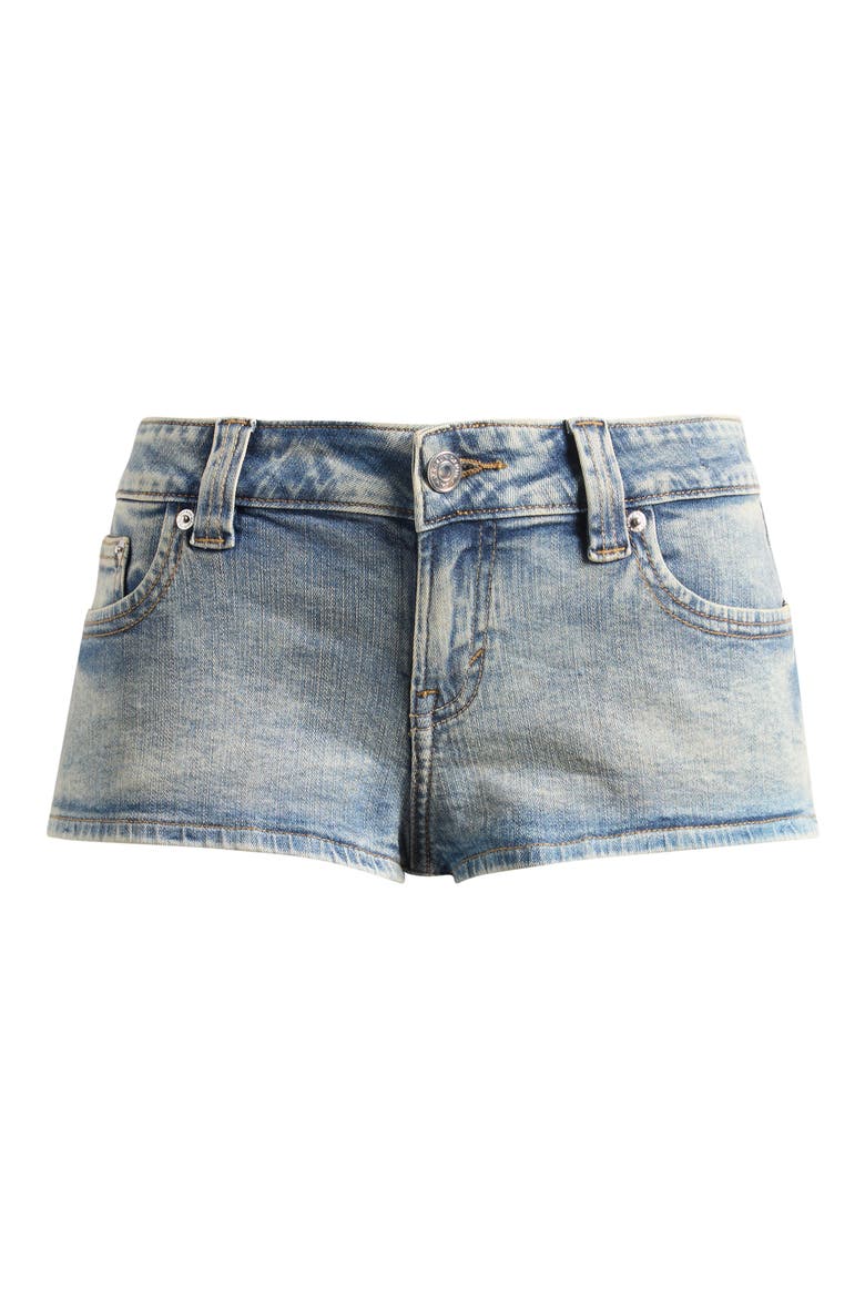 Tatum Ultimate Micro Jean Shorts, Alternate, color, DARK INDIGO