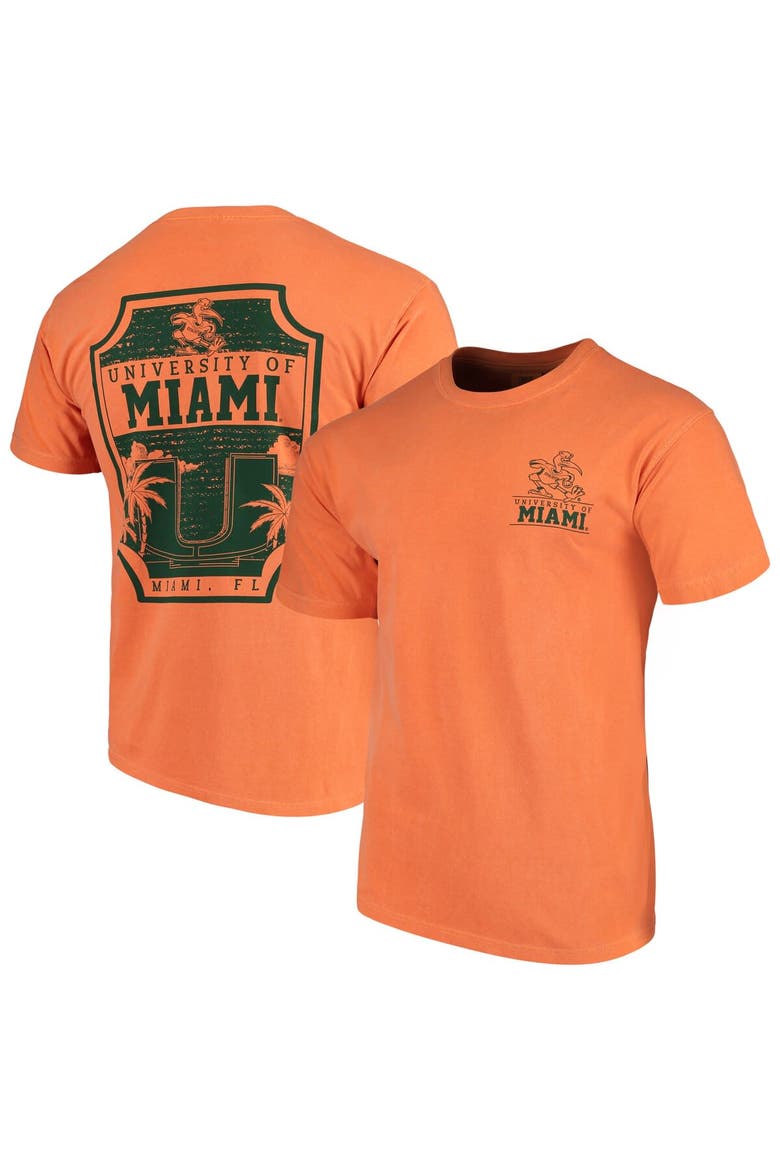 Men's Orange Miami Hurricanes Comfort Colors Campus Icon T-Shirt, Main, color, Orange