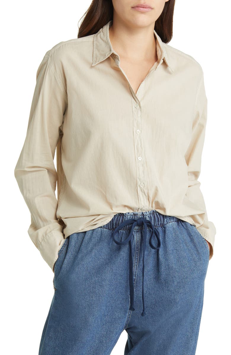 XÍRENA Beau Cotton Button-Up Shirt, Main, color, 