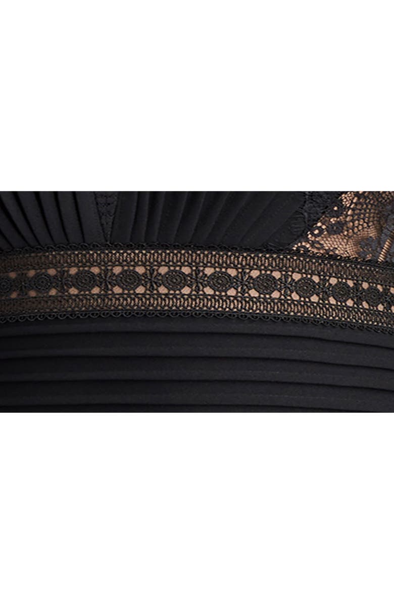 Tadashi Shoji Lace Detail Long Sleeve Cocktail Dress, Alternate, color,