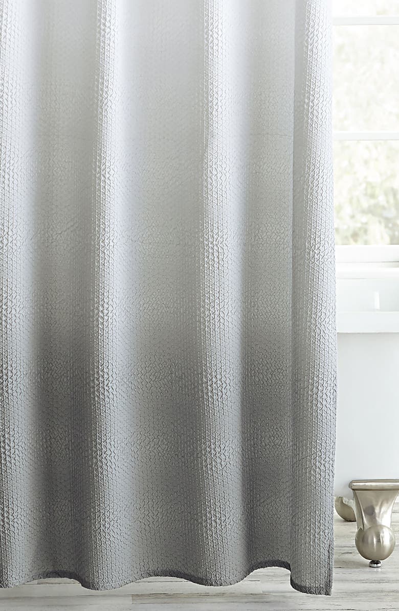 Peri Home Ombré Microsculpt Shower Curtain, Alternate, color, 