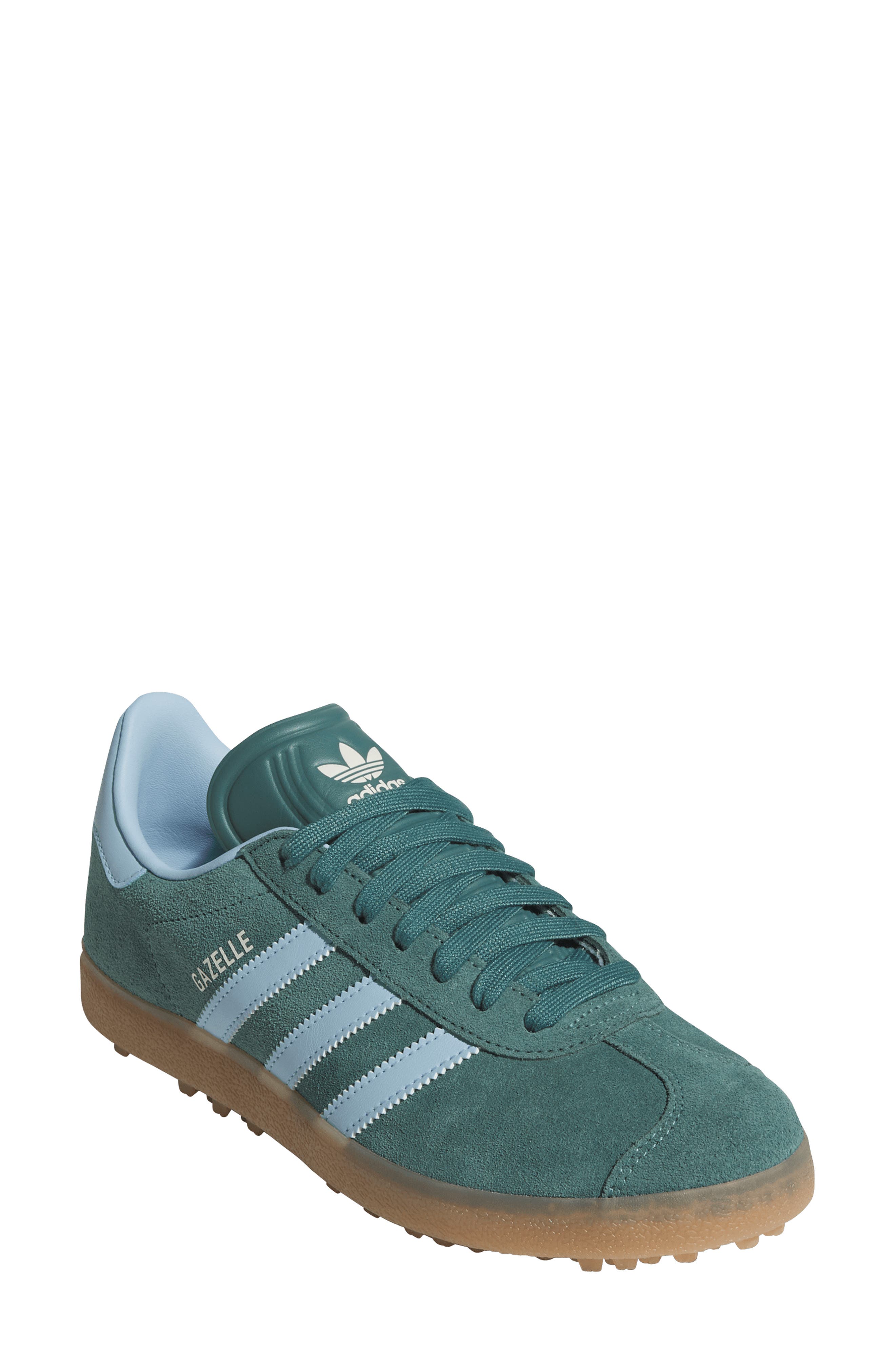 adidas Gazelle Golf Sneaker, Main, color, Pretea/ Clesky/ Gum4