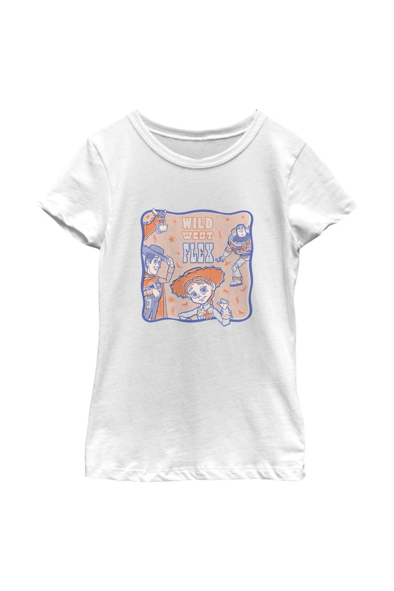 Girls' Wild West Flex T-Shirt, Main, color, White