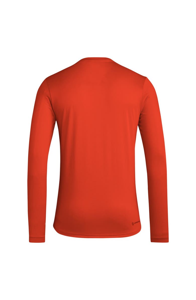 adidas Men's adidas Orange Houston Dynamo FC 2024 Jersey Hook AEROREADY Long Sleeve T-Shirt, Alternate, color, Orange