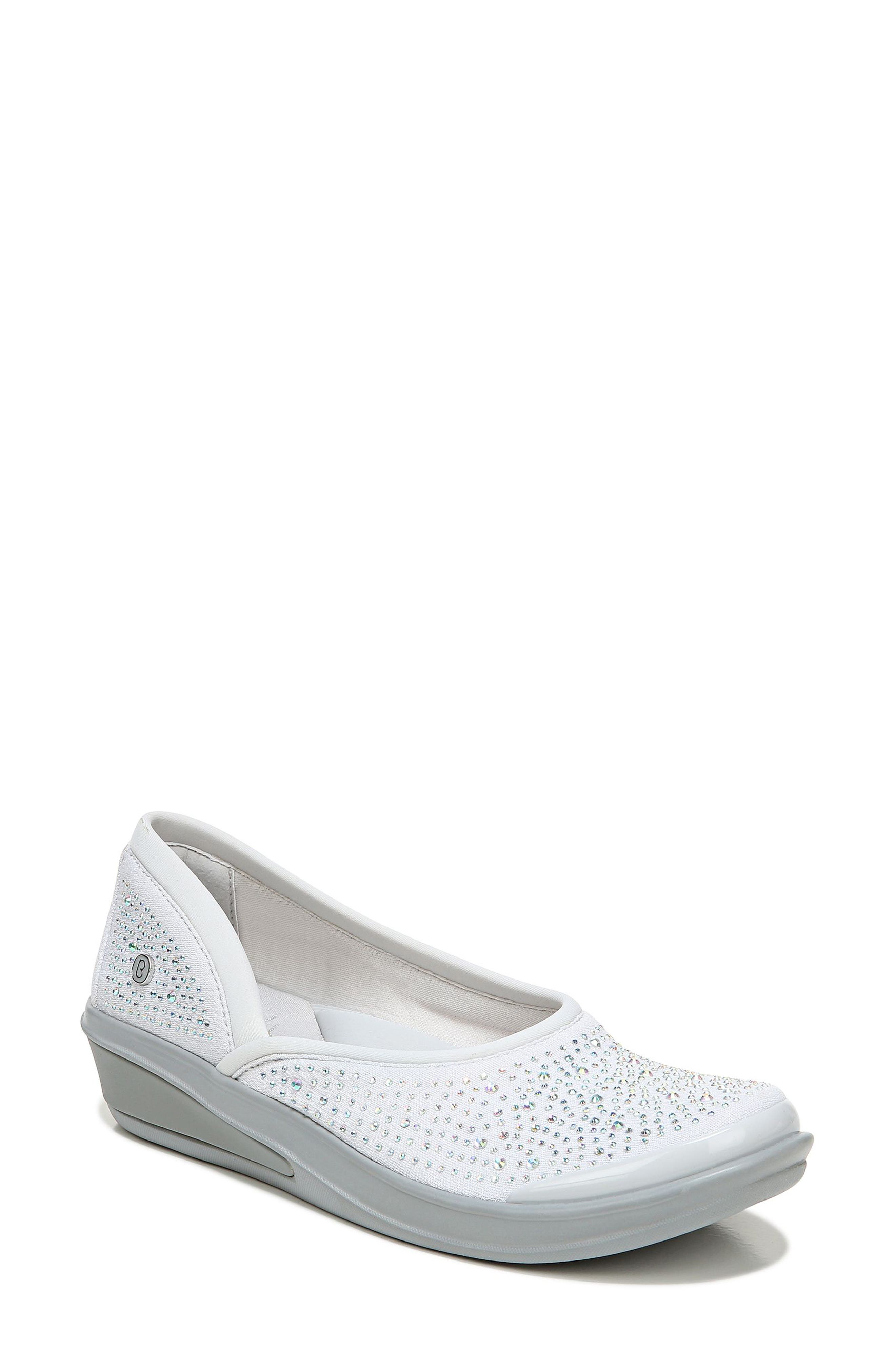 Moonlight Skimmer Flat, Main, color, SILVER FABRIC