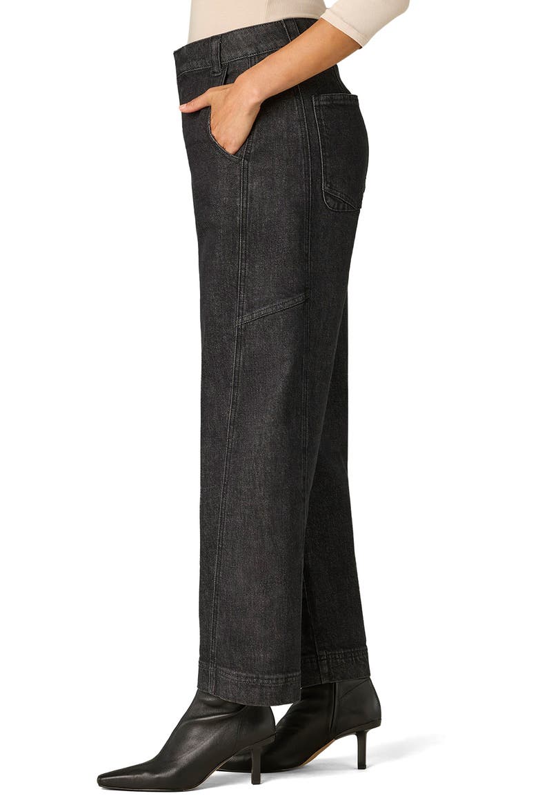 Skyrise High Waist Barrel Jeans, Alternate, color, WASHED BLACK ARTISANAL