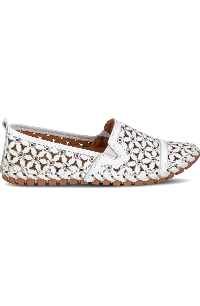 Spring Step Flowerflow Slide Sandal, Alternate, color, White