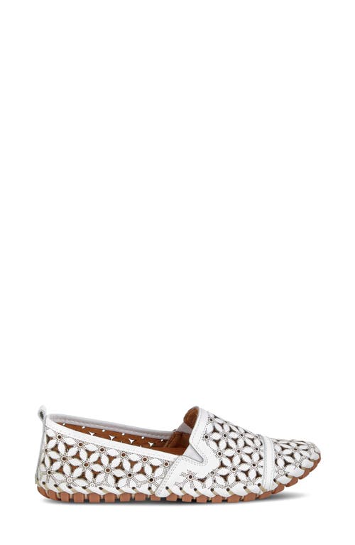 Spring Step Flowerflow Slide Sandal In White