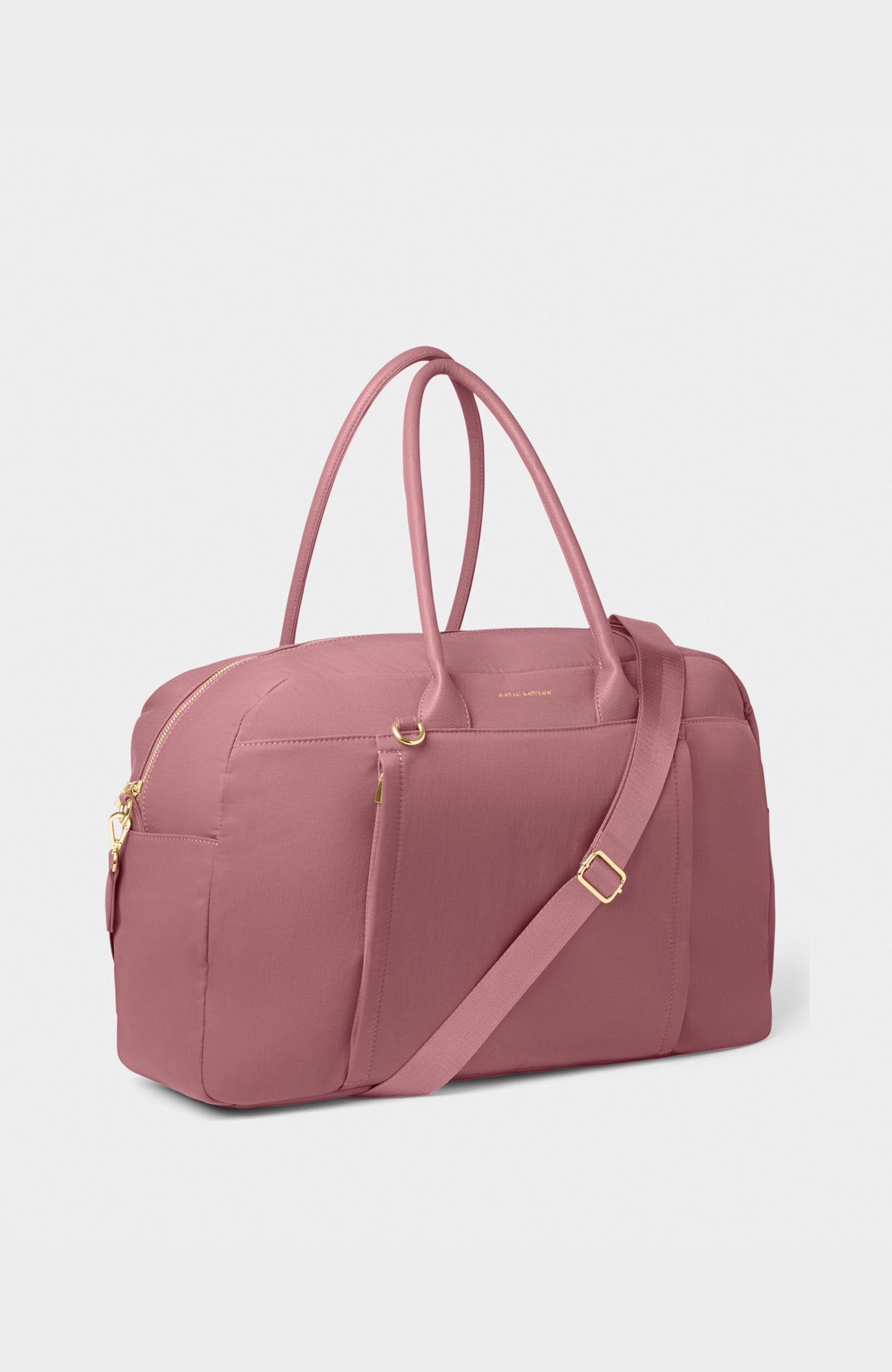 Nylon-Luxe Weekend Bag, Alternate, color, Deep Rose