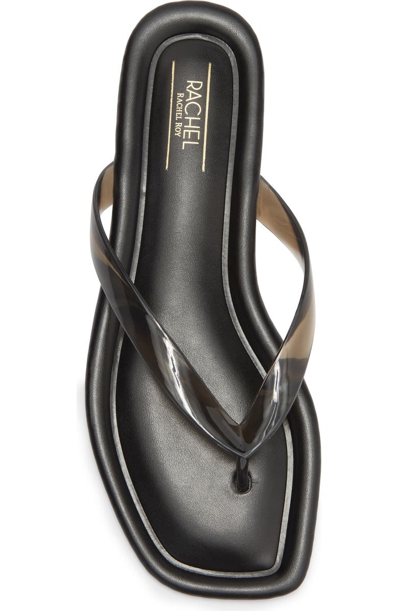 RACHEL Rachel Roy Montauk Flip Flop, Alternate, color, Black Clear