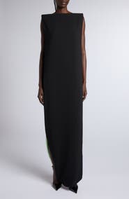 TOM FORD Infinity Geo Silk Stretch Georgette Backless Evening Gown