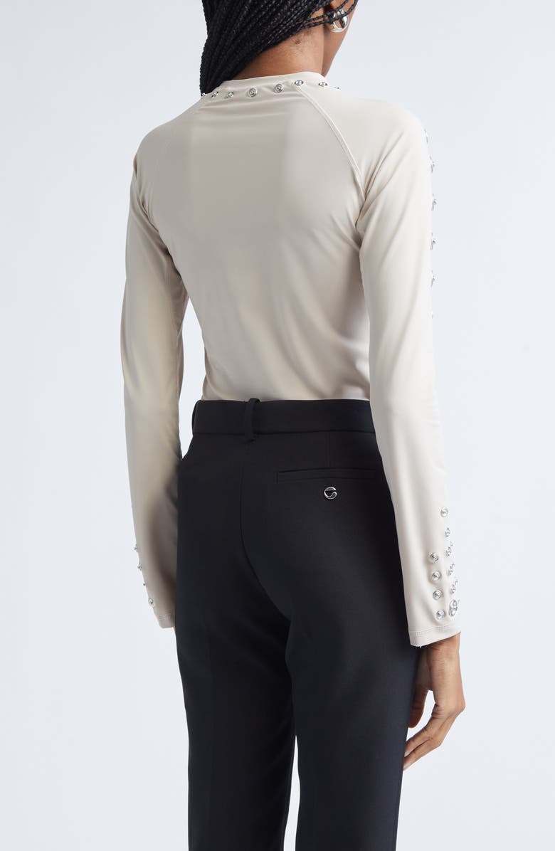 Coperni Snap Detail Jersey Top, Alternate, color, Beige