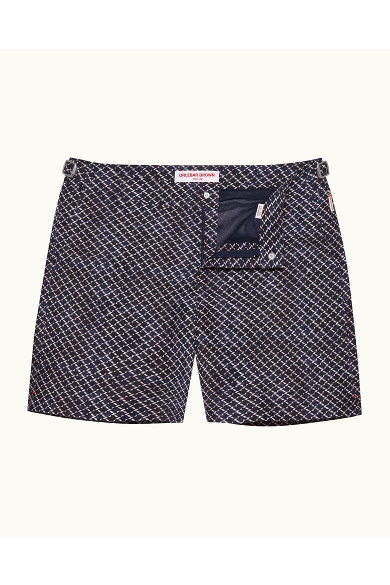 Bulldog Tailored-Fit Swim Shorts, Main, color, NIGHT IRIS