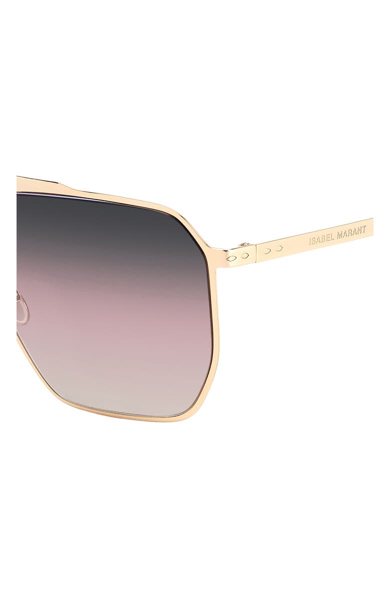 Isabel Marant 52mm Gradient Rectangular Sunglasses, Alternate, color,